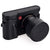 ARTE DI MANO HALF CASE + SEMI COVER + LENS COVER FOR THE LEICA T (TYP 701) IN MINERVA BLACK WITH BLACK STITCHING